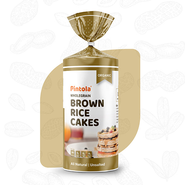 Pintola Organic Wholegrain Brown Rice Cakes 